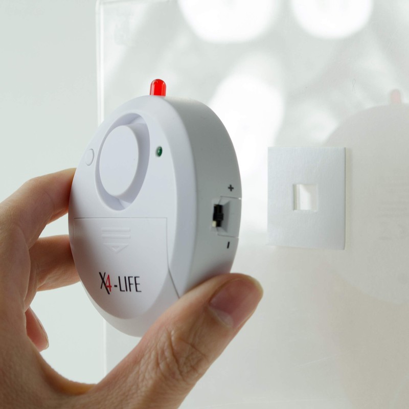X4-LIFE Water Detector Water Alarm Set of 2 120 dB