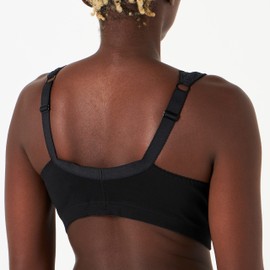 Damart Women's Soutien-Gorge Open Devant Bra, Black (Black)