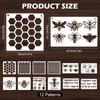 12Pcs Bee Hive Stencils for Painting, Art Stencils for Crafts