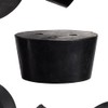 WidgetCo #10 Rubber Stoppers, Rubber Plugs, Tapered, Industrial Grade with 2 Holes (Qty 1)