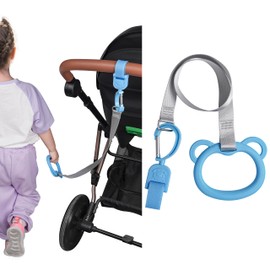 Doytn Stroller Leash Handle for Toddler - Compatible with Strollers, Wagons, Pushchairs and so on – Safety Leash Keeps Children Close on-The-go (Blue)