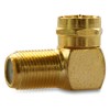 4 x F-angle plug, high end antenna plug, angle adapter,