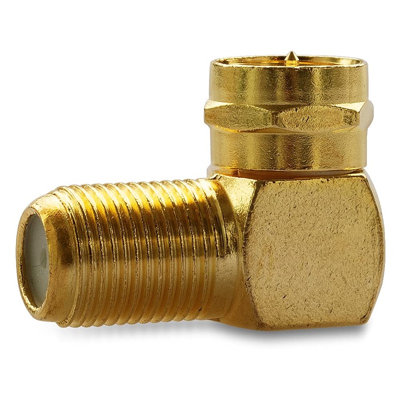 4 x F-angle plug, high end antenna plug, angle adapter,