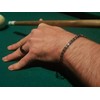Pulsera Ajustable de Hombre | Piedra Hematita 4mm (Plateada)