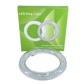 Tobole T9 LED Circline Light Bulb,8 Inch 12W 2700K Clear Cover LED Circular Light, Flicker Free Led Replacement for 22W Fluorescent Light (FC8T9/CW), Ballast Bypass Required