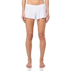 florence by mills Women's Sleepwear Cozy Ribbed Short, White, Small