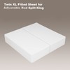 2-Pack Pure Cotton Twin XL Fitted Sheet for Adjustable Bed