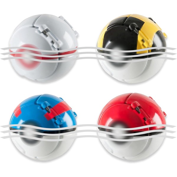 HBSFBH Toy Ball with Figure, 4 Toy Balls with 4