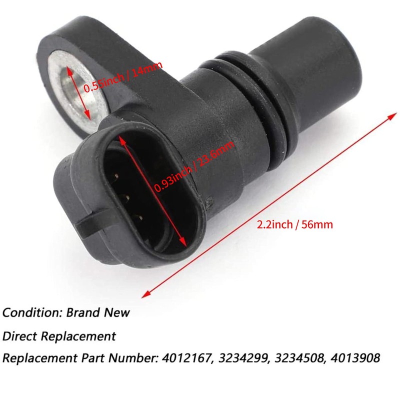 YQABLE Replacement 4012167 4013908 3234299 3234508 Hall Effect Sensor for