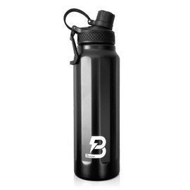 Benson 1.2 L Stainless Steel Water Bottle, Single-Walled Water Bottle, Reusable Metal Drinking Bottle, Leak-proof & BPA-Free, Lightweight Outdoor Bottle for Sports, School & Office