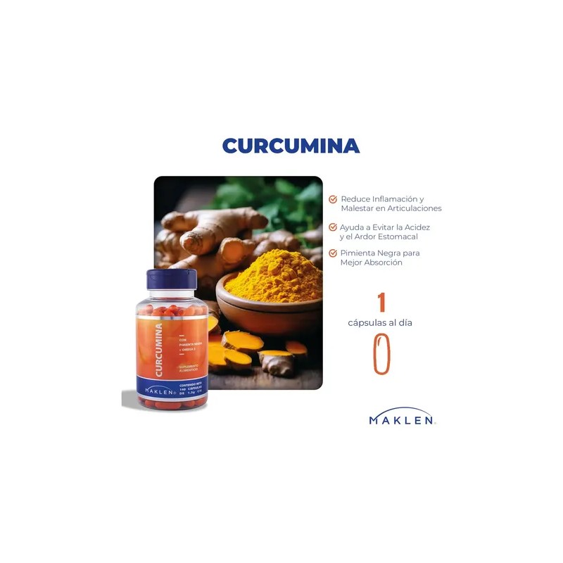 Curcuma | Curcumina + Omega 3 | 140 Softgels |