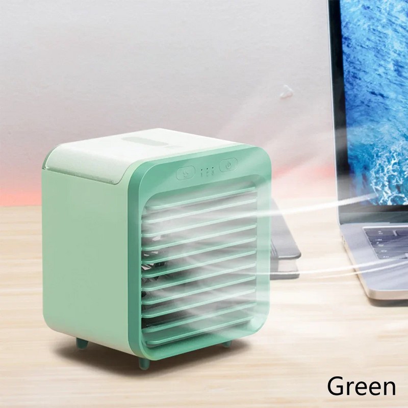 Portable Mist Cooling Fan for Desk – USB Rechargeable Mini