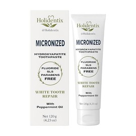 Micronized Hydroxyapatite Toothpaste, Non-Nano, Fluoride Free, Gentle Formula for the Whole Family
