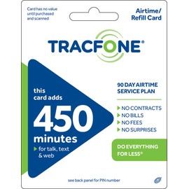 Tracfone 450 Minutes and 90 Days of Service