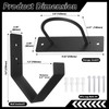 Battle Rope Wall Mount Kit, Heavy Duty Steel Anchor and