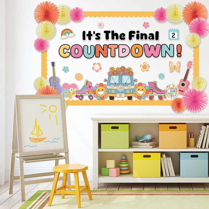 End of Year Classroom Bulletin Board Decoration Set with 3D