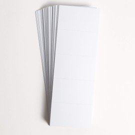 U Brands White Paper Inserts for Magnetic Card Holder, 3" W x 1.75" H