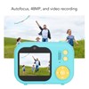 Kids Camera Blue 48MP Dual Lens 2.4inch IPS Screen 600mAh