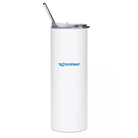 Lockheed C-5 Galaxy Stainless Steel Water Tumbler with straw - 20oz.