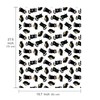 WRAPAHOLIC Cat Wrapping Paper Sheet - 6 Sheets Funny Black