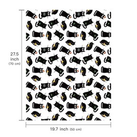 WRAPAHOLIC Cat Wrapping Paper Sheet - 6 Sheets Funny Black Cat Design Folded Flat for Birthday, Baby Shower, Party, Holiday - 19.7 Inch X 27.5 Inch Per Sheet