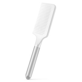 ENBRUO Hair Brush, Comb, Unisex, Japanese Design, Anti-Static, Heat Resistant, 2-Way Design, For Wet and Dry Hair, Suitable for Long Hair, Easy to Tangle, Rose Red, Glossy Effect, White, Color White