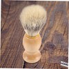 Healeved 1set Portable Beard Comb and Shaving Brush Kit Lightweight