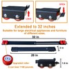 Appliance Rollers Heavy Duty,Max 32in,Second Generation Extendable Appliance Rollers Mobile