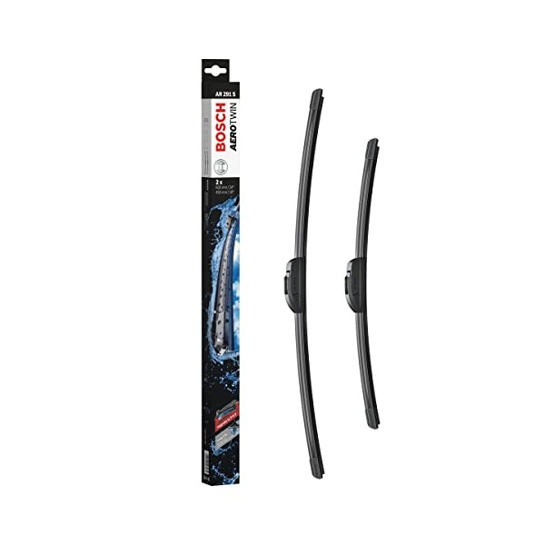 Bosch Wiper Blade Aerotwin AR291S, Length: 600mm/450mm – Set of Front Wiper Blades - Only for Left-Hand Drive (EU)
