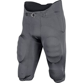 Champro Terminator 2 Integrated Adult Football Pants with Built-in Pads Graphite Small