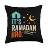 It's Ramadan Bro - Ramadan Kareem Fasting Throw Pillow