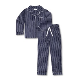 PajamaGram Baby Pajamas - Infant Pajamas, Navy Stripe, 12M