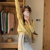 Ruixi Women's Long Sleeve Plain Spring Cardigan Knit Washable Office