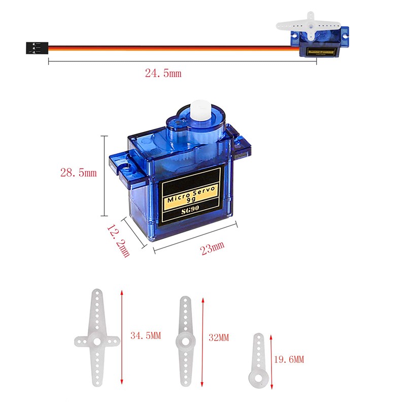 SIPYTOPF 4Pack SG90 Micro Servo Motor Mini Servo SG90 9g