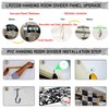 LRZCGB Hanging Room Divider,24 Pieces PVC Screen Partition Panel with