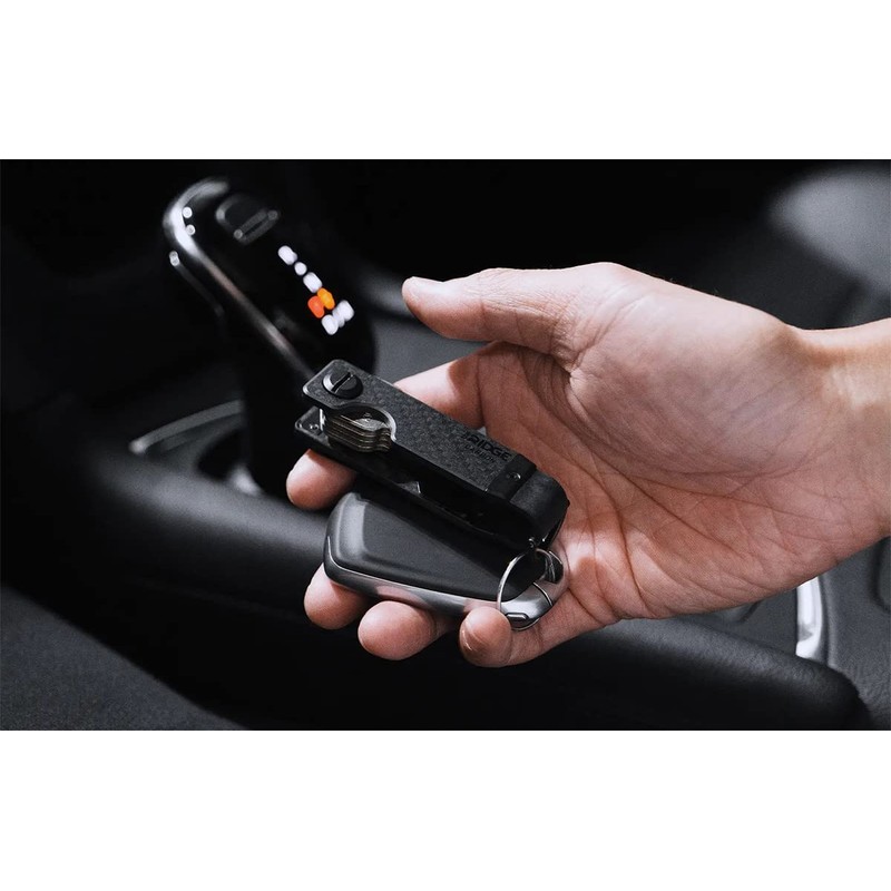 The Ridge EDC Minimalist Keycase Metal Key Organizer, carbon fiber
