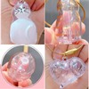 Zengjunwei Cat Hair Keyring, Cat Hair Memorial Capsules Keychain, Transparent