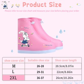 Waterproof Overshoe Children, ACTOYS Reusable Overshoes, Rainproof Shoe Covers, Non-Slip and Wear-Resistant, Creating 360° Waterproof and Sandproof Protection for Children