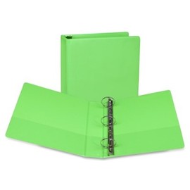 Samsill Fashion Round Ring View Binder, 2 Inches, Lime, Pack of 2