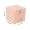 Travel Jewelry Box Organizer Small Portable Storage Case 2 Layer