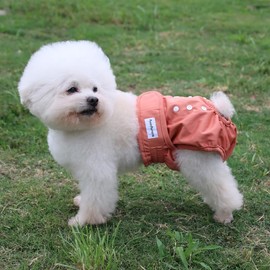 Susunyloviy Washable Female Dog Diapers for Small Dogs,4 Pack Reusable Puppy Diapers Super Absorbent Dogs Pants in Period,Heat Cycle,Incontinence,Excitable Urination,Medium