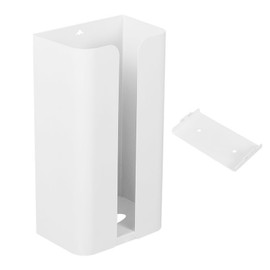 Magnetic Suction Tissue Box Carbon Steel Wall Mount Paper Dispenser Trash Bag Holder for Home Refrigerator