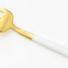 Kuchipol GOA White Matte Gold Dessert Fork
