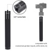 Gimbal Selfie Stick Varilla de extensión Aleación de Aluminio 1/4