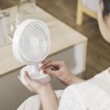 Desk Fan Strong Airflow Stepless Speed Quiet Portable Cooling Table