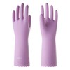 wahoo Skin-Friendly Cleaning Gloves, Reusable Dishwashing Gloves with Flocked Cotton