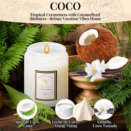 Nasjac Velas Aromaticas Vela Cera de Soja (7oz), Velas Perfumadas 100% Natural, Vela Lavanda/Rosa/Ámbar 200g, Para Relajantes Y Meditación, Regalo para Mujer Regalo Día de la Madre, Regalos de Navidad