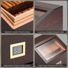 GLENCREAG FT-2042 Cigar Humidor Box for up to 85 Cigars