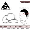 Sidewinder Cowboy Hat Durable Jungle Grain Leather Unisex Adult for