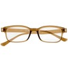 Fujita Optics IL-001BR -6.0 Prescription Elastic Resin Frame, Clear, Brown